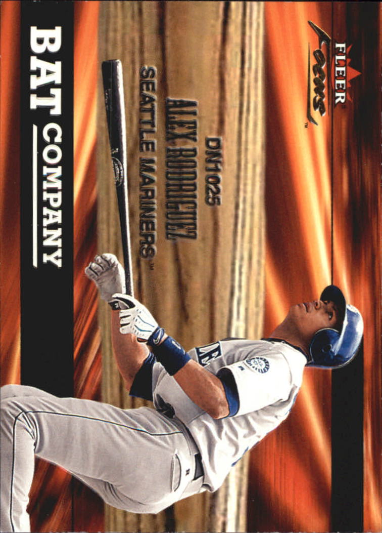 2001 Fleer Focus Bat Company #BC10 Alex Rodriguez