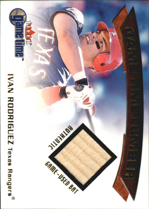 2001 Fleer Game Time Lumber #22 Ivan Rodriguez