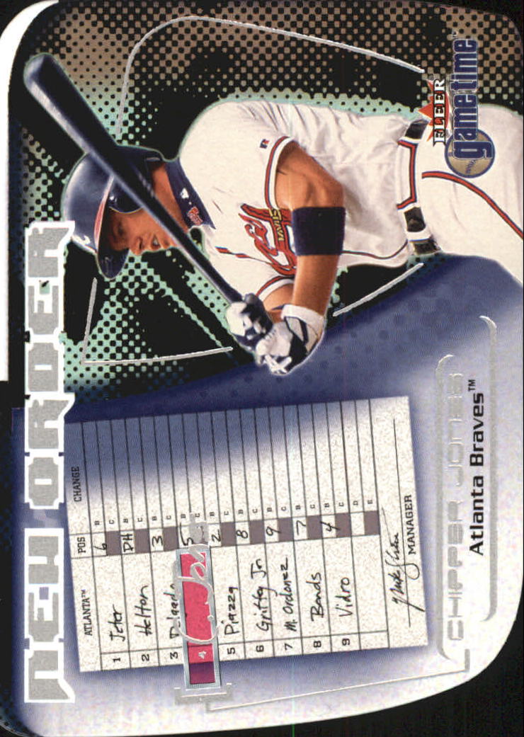 2001 Fleer Game Time New Order #NO15 Chipper Jones