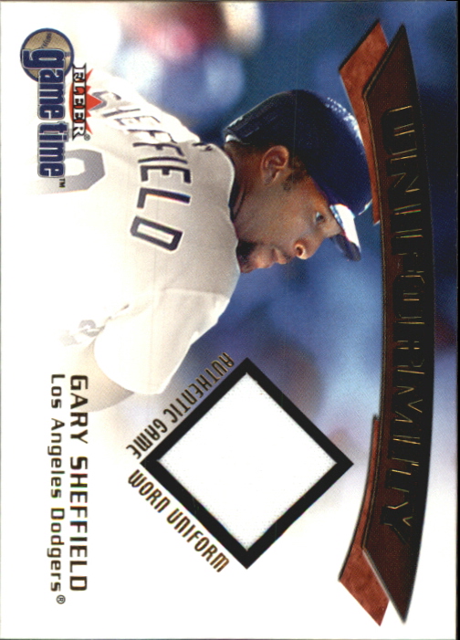 2001 Fleer Game Time Uniformity #19 Gary Sheffield
