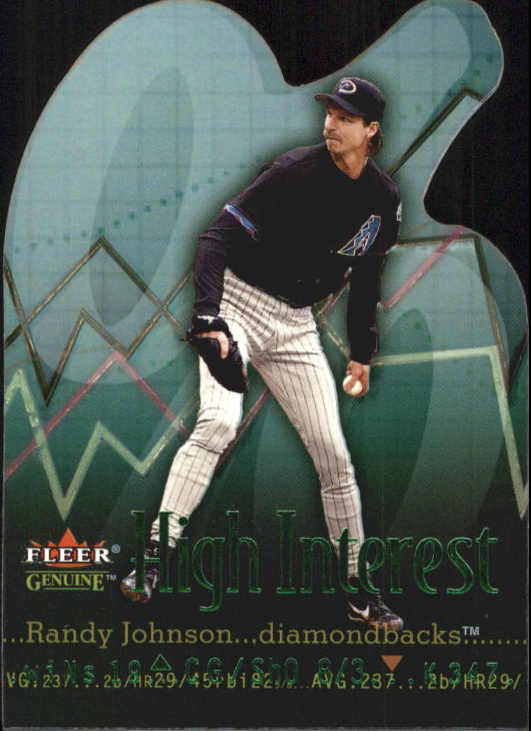 2001 Fleer Genuine High Interest #HI12 Randy Johnson