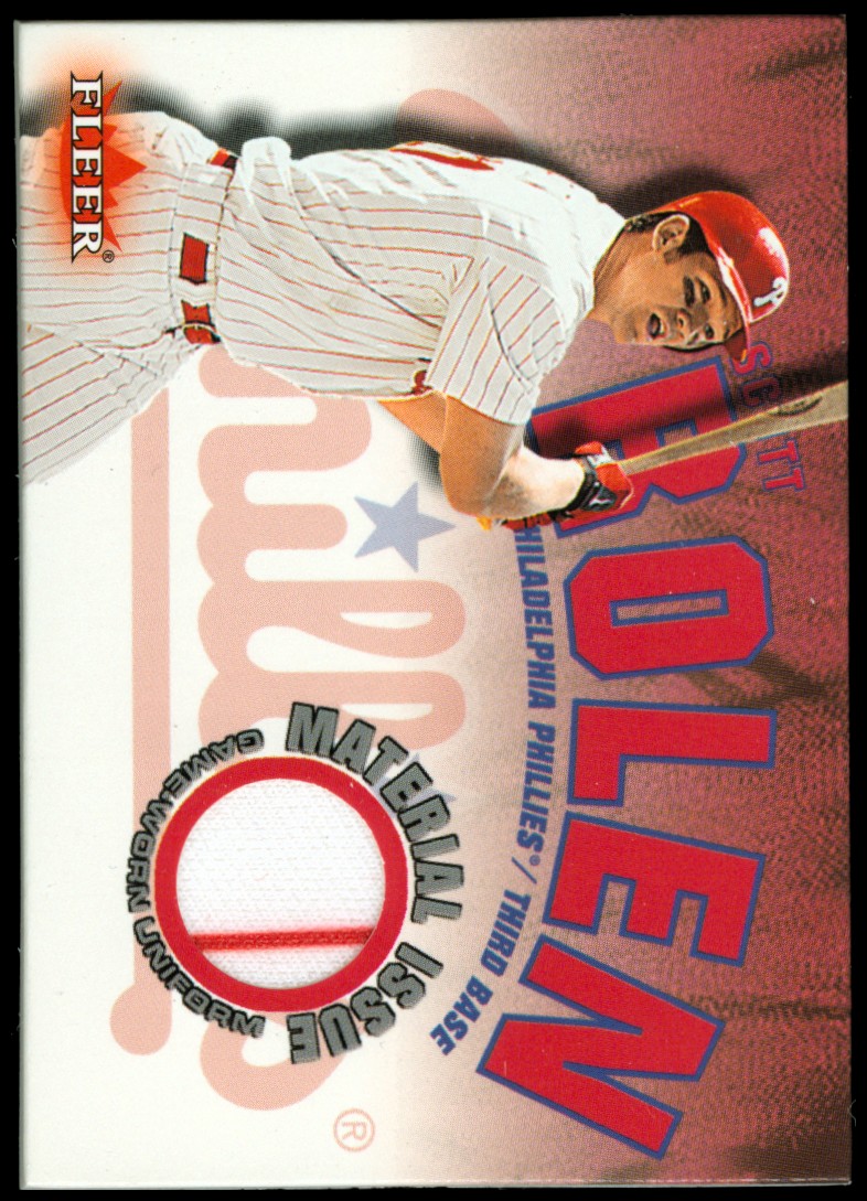 2001 Fleer Genuine Material Issue #SR Scott Rolen