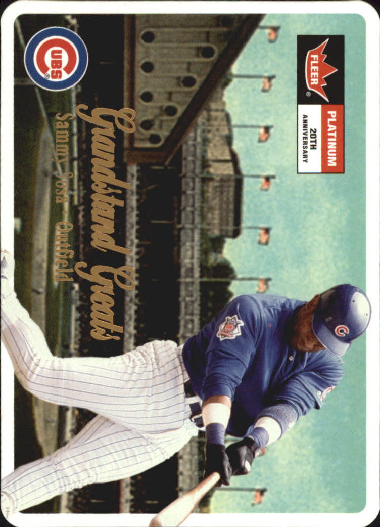 2001 Fleer Platinum Grandstand Greats #GG10 Sammy Sosa