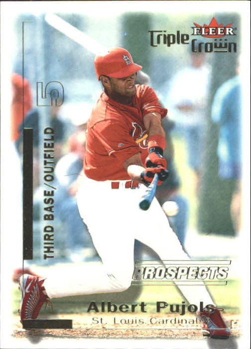 2001 Fleer Triple Crown #309 Albert Pujols/2999 RC