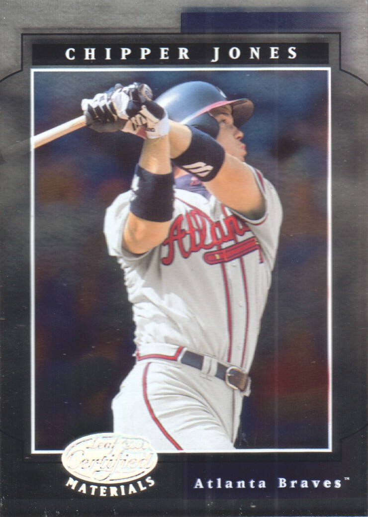 2001 Leaf Certified Materials #4 Chipper Jones