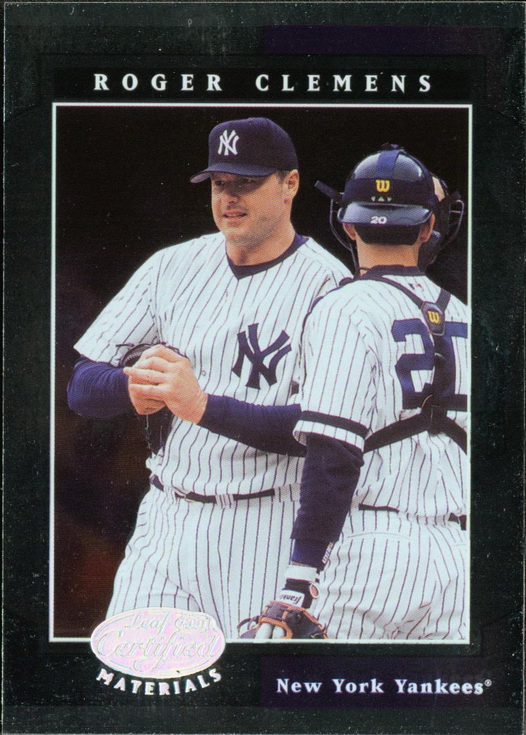 2001 Leaf Certified Materials #22 Roger Clemens