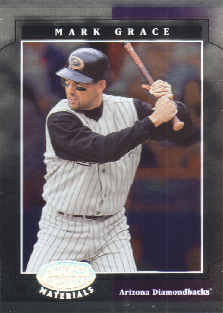 2001 Leaf Certified Materials #38 Mark Grace