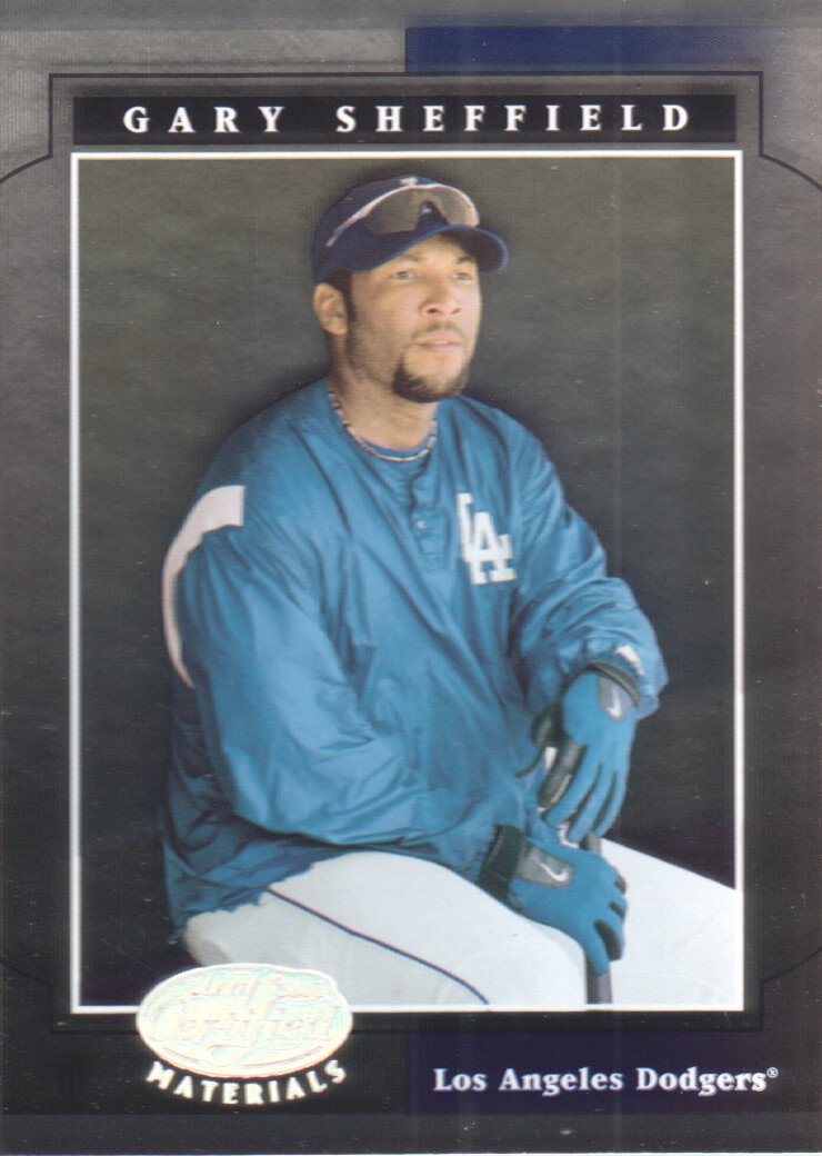 2001 Leaf Certified Materials #49 Gary Sheffield