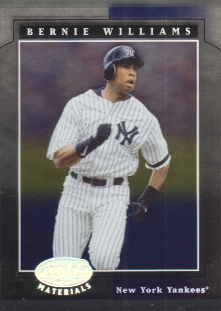 2001 Leaf Certified Materials #50 Bernie Williams