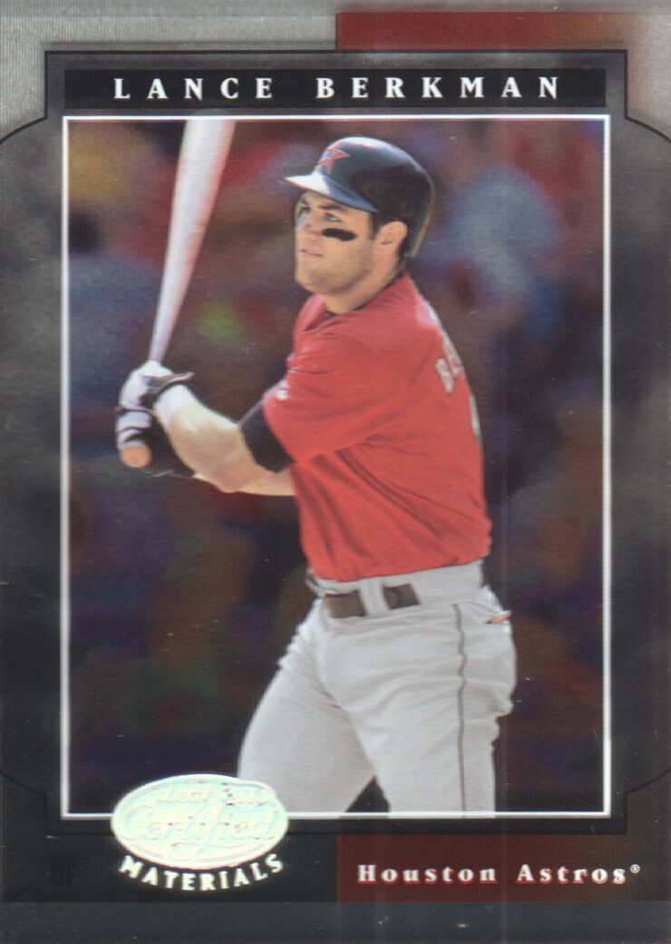 2001 Leaf Certified Materials #57 Lance Berkman