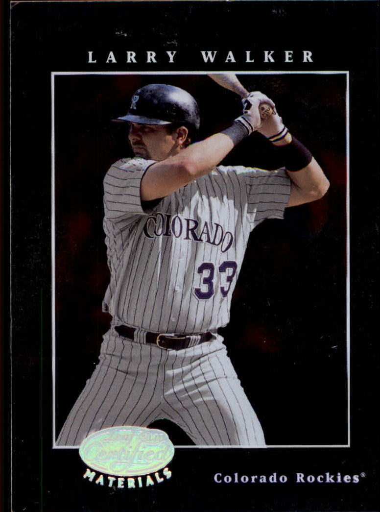 2001 Leaf Certified Materials #79 Larry Walker