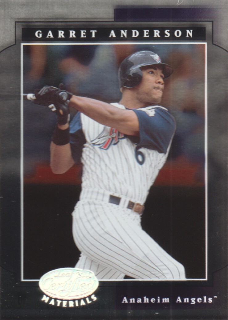 2001 Leaf Certified Materials #84 Garret Anderson