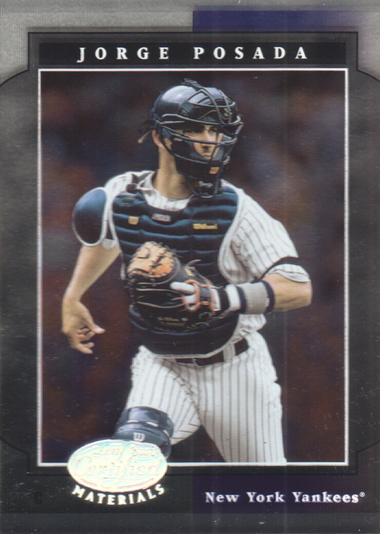 2001 Leaf Certified Materials #96 Jorge Posada