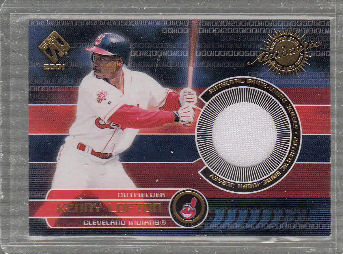 2001 Private Stock Game Gear #54 Kenny Lofton Jsy