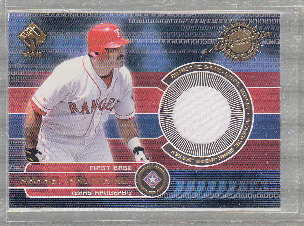 2001 Private Stock Game Gear #174 Rafael Palmeiro Jsy