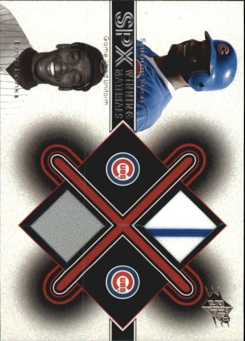2001 SPx Winning Materials Update Duos #SSEB Sammy Sosa/Ernie Banks