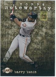 2001 Topps Noteworthy #TN7 Barry Bonds