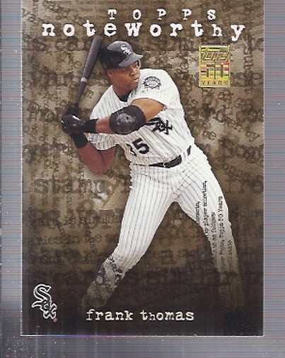2001 Topps Noteworthy #TN10 Frank Thomas