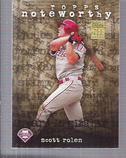 2001 Topps Noteworthy #TN21 Scott Rolen