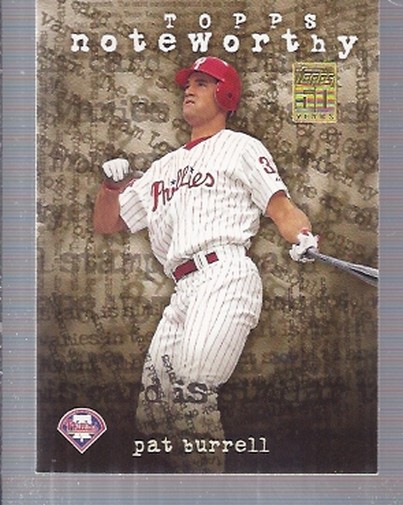 2001 Topps Noteworthy #TN24 Pat Burrell