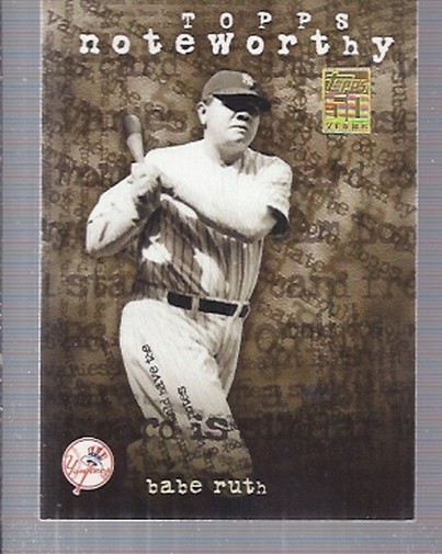 2001 Topps Noteworthy #TN30 Babe Ruth
