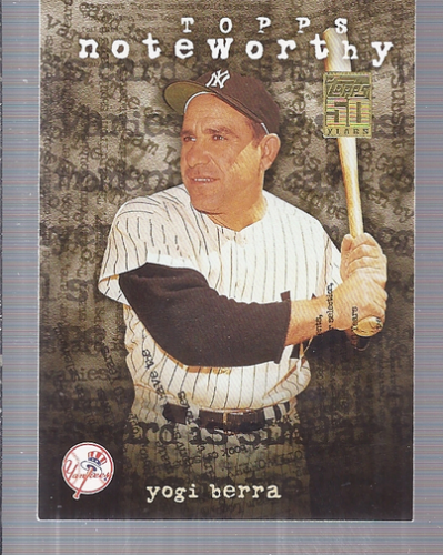 2001 Topps Noteworthy #TN33 Yogi Berra