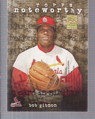 2001 Topps Noteworthy #TN37 Bob Gibson