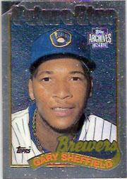 2001 Topps Archives Reserve Future Rookie Reprints #15 Gary Sheffield 89