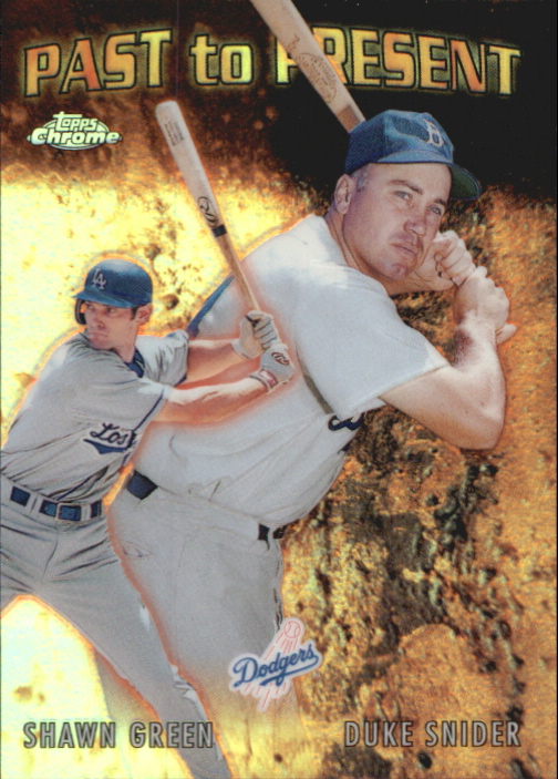 2001 Topps Chrome Past to Present #PTP6 D.Snider/S.Green