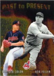 2001 Topps Chrome Past to Present #PTP7 B.Feller/B.Colon