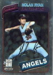 2001 Topps Chrome Through the Years Reprints #39 Nolan Ryan 80