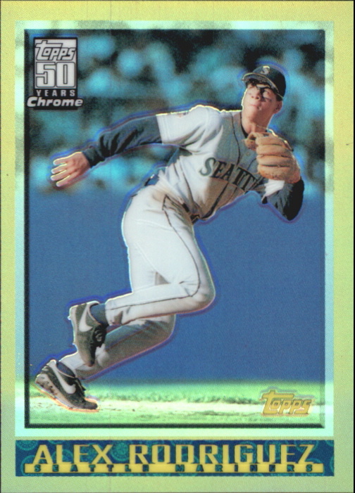 2001 Topps Chrome Through the Years Reprints #44 Alex Rodriguez 98
