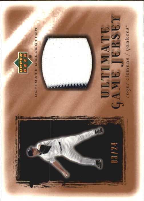 2001 Ultimate Collection Game Jersey Copper #URC Roger Clemens