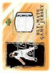 2001 Ultimate Collection Game Jersey Gold #URC Roger Clemens