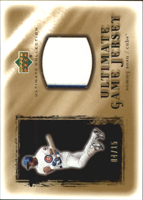 2001 Ultimate Collection Game Jersey Gold #USS Sammy Sosa