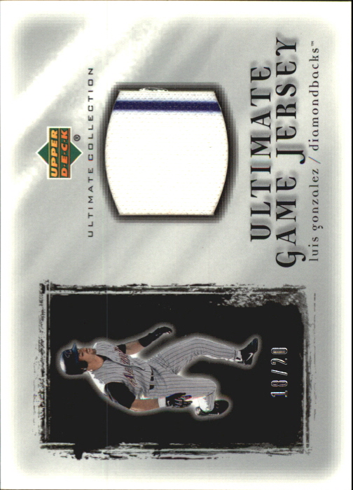2001 Ultimate Collection Game Jersey Silver #ULG Luis Gonzalez