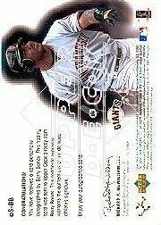 2001 Upper Deck eVolve Autograph #ESBB Barry Bonds S1 back image