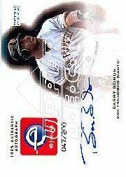 2001 Upper Deck eVolve Autograph #ESBB Barry Bonds S1 front image
