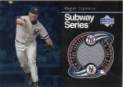 2001 Upper Deck Subway Series Game Jerseys #SSRC Roger Clemens