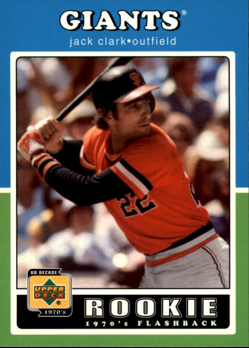2001 Upper Deck Decade 1970's #108 Jack Clark RF