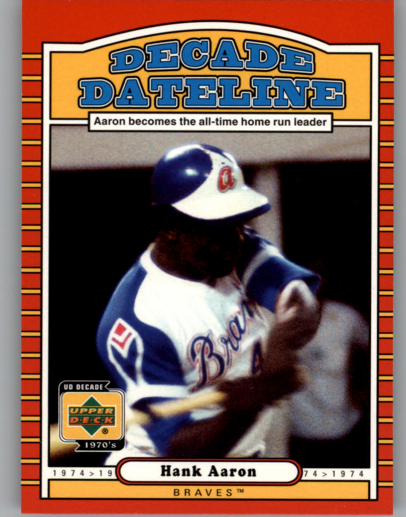 2001 Upper Deck Decade 1970's #122 Hank Aaron DD