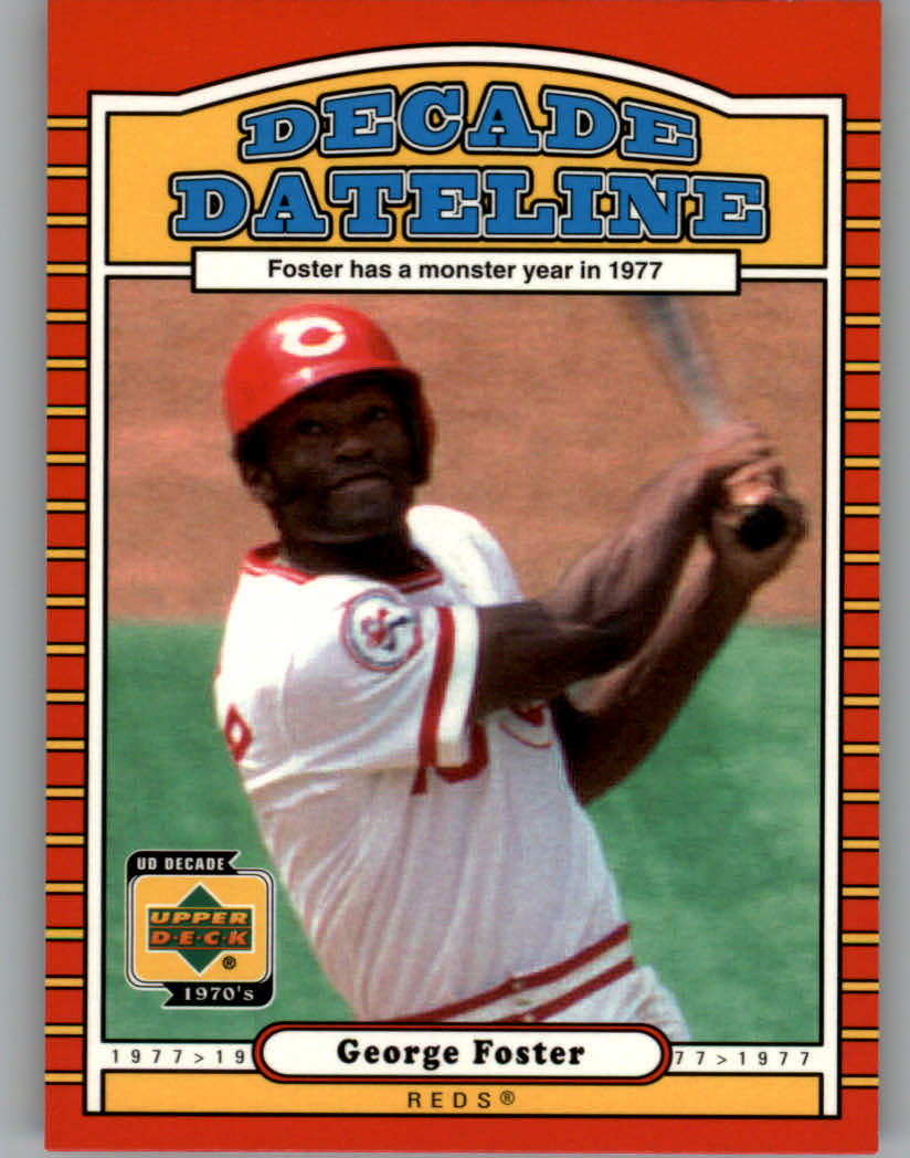 2001 Upper Deck Decade 1970's #132 George Foster DD
