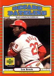 2001 Upper Deck Decade 1970's #138 Lou Brock DD
