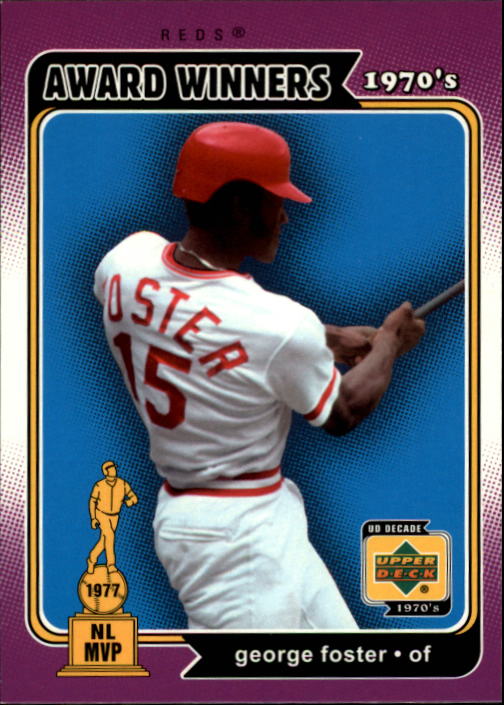 2001 Upper Deck Decade 1970's #162 George Foster AW