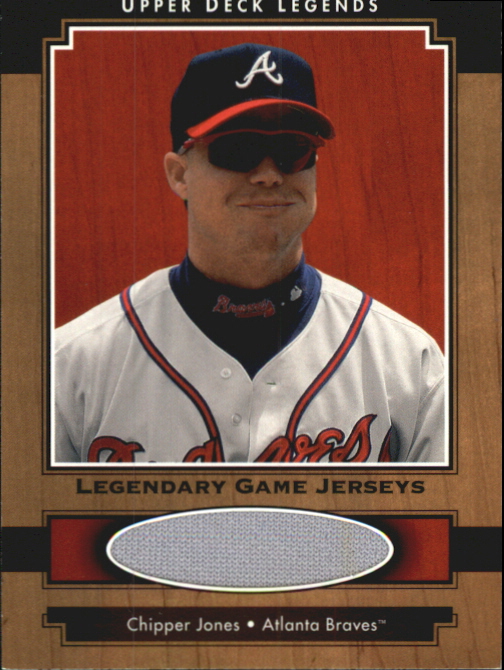 2001 Upper Deck Legends Legendary Game Jersey #JCJ Chipper Jones