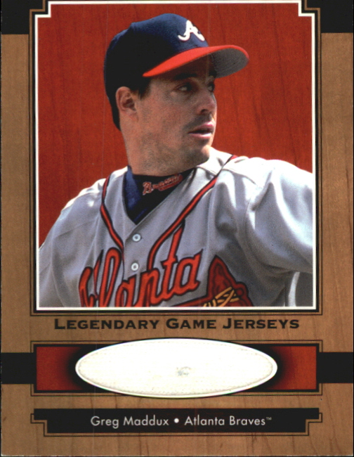 2001 Upper Deck Legends Legendary Game Jersey #JGM Greg Maddux