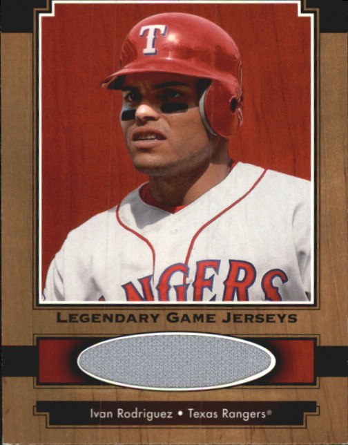 2001 Upper Deck Legends Legendary Game Jersey #JIR Ivan Rodriguez DP