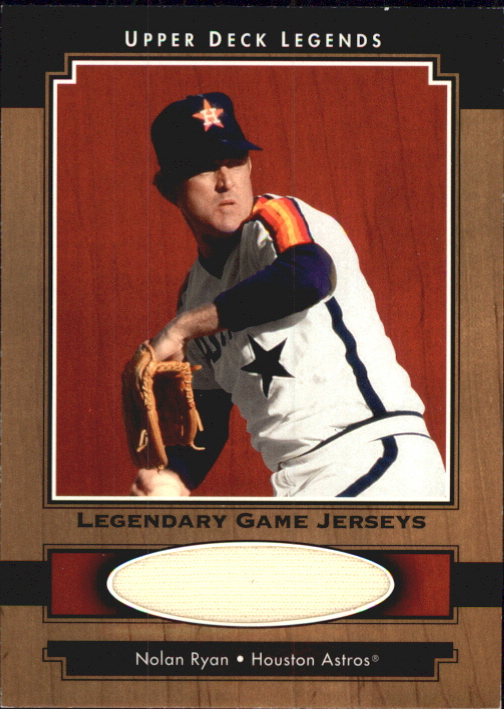 2001 Upper Deck Legends Legendary Game Jersey #JNR Nolan Ryan