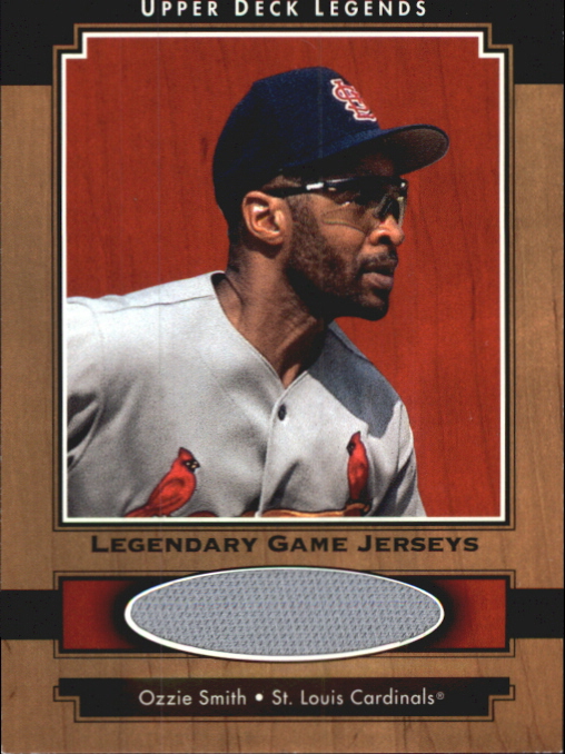 2001 Upper Deck Legends Legendary Game Jersey #JOS Ozzie Smith DP