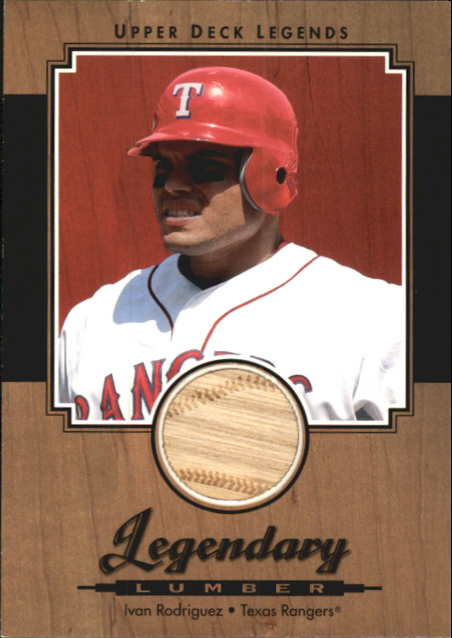 2001 Upper Deck Legends Legendary Lumber #LIR Ivan Rodriguez DP